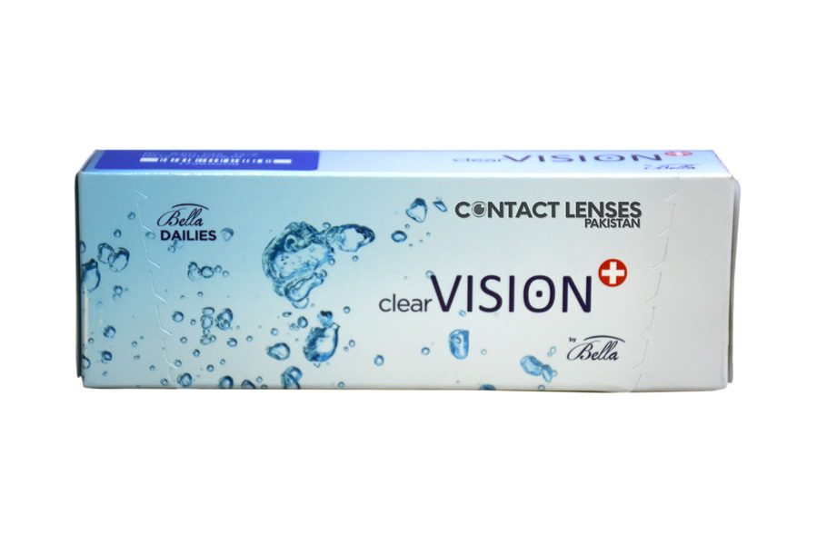 Clear vision contacts